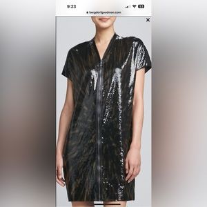 NWT Elie Tahari Dallas Silk Short-Sleeve Tunic size L